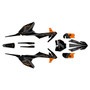 ktm 65sx graphics kit 2016-2023 bash series orange-shift