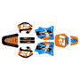 ktm 65sx graphics kit 1998-2001 orange-crew series cyan