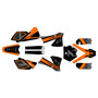 ktm 85sx graphics kit 2003-2005 bash series orange-shift