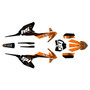 ktm 65sx graphics kit 2016-2023 fatality series orange