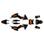 ktm 65sx graphics kit 2024-2026 fatality series orange-shift