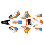 ktm 65sx graphics kit 2009-2015 throwback series orange