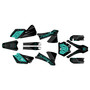 ktm 85sx graphics kit 2003-2005 rugged series teal-shift