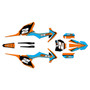 ktm 65sx graphics kit 2016-2023 razor series cyan
