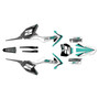 ktm 65sx graphics kit 2016-2023 razor series teal