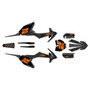 ktm 65sx graphics kit 2016-2023 razor series orange-shift