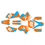 KTM 85SX & 105SX graphics kit 2006-2012 bold series cyan