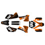 ktm 105sx graphics kit 2003-2005 fatality series orange
