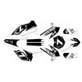 ktm 105sx graphics kit 2013-2015 bash series white