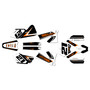 ktm 105sx graphics kit 2003-2005 orange-crew series white