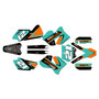 ktm 105sx graphics kit 2006-2012 orange-crew series teal