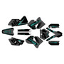 ktm 105sx graphics kit 2006-2012 orange-crew series teal-shift