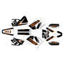 ktm 105sx graphics kit 2006-2012 orange-crew series white