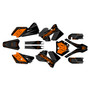 ktm 85sx graphics kit 2006-2012 rugged series orange-shift