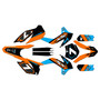 KTM 85SX & 105SX graphics kit 2015-2017 bash series cyan
