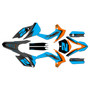ktm 105sx graphics kit 2015-2017 razor series cyan