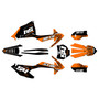 ktm 85sx graphics kit 2018-2024 fatality series orange