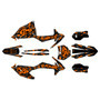 ktm 85sx graphics kit 2018-2024 shatter series orange