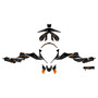 ktm duke1290 graphics kit 2020-2023 bold series orange