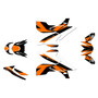 ktm 1290 graphics kit 2017-2019 scalper series orange