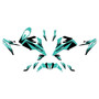 ktm duke390 graphics kit 2017-2023 orange-crew series teal