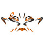 ktm duke390 graphics kit 2017-2023 scalper series orange