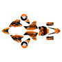 mototec pro graphics kit all years fresh series orange
