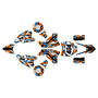 mototec pro graphics kit all years shatter series orange