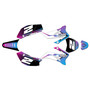 ssr sr125tr graphics kit 2021-2025 razor series cyan-magenta