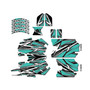 stacyc 12ebrushed graphics kit all years shred series teal