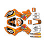 losi promoto graphics kit all years pecker series orange