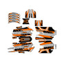 stacyc 16ebrushed graphics kit all years swift series orange