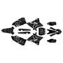 yamaha yz125x graphics kit 2020-2022 core series smoke