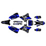 yamaha yz250x graphics kit 2016-2022 blitz series blue-shift