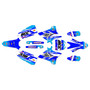 yamaha yz250x graphics kit 2016-2022 blitz series cyan