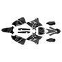 yamaha yz125x graphics kit 2020-2022 laser series smoke