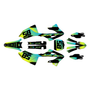 yamaha yz125x graphics kit 2023-2026 drag series lime