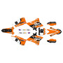 yamaha yz125x graphics kit 2020-2022 speed series orange
