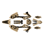 yamaha yz125x graphics kit 2023-2026 lethal series tan
