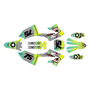 yamaha yz125x graphics kit 2023-2026 predator series lime