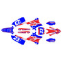 yamaha yz250x graphics kit 2016-2022 viper series red-blue