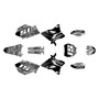 yamaha yz125 graphics kit 2008-2014 cyberware series white