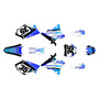 yamaha yz125 graphics kit 2002-2004 dream series blue