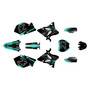 yamaha yz125 graphics kit 2005 evader series teal