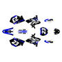 yamaha yz125 graphics kit 2005 evader series blue