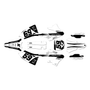 yamaha yz250x graphics kit 2023-2026 swift series white