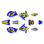 yamaha yz125 graphics kit 2002-2004 lethal series yellow