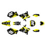 yamaha yz125 graphics kit 2002-2004 spear series yellow