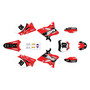 yamaha yz125 graphics kit 2005 speed series red