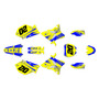 yamaha yz250 graphics kit 2002-2004 spear series blue-yellow
